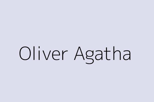 Oliver Agatha 